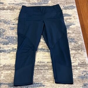 Athleta Deep Blue Teal Performance Leggings